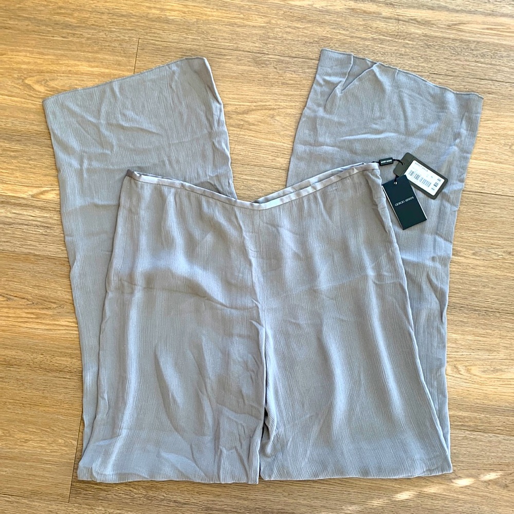 NWT Giorgio Armani viscose wide leg pants plus size Sz 50 Italy (3x)